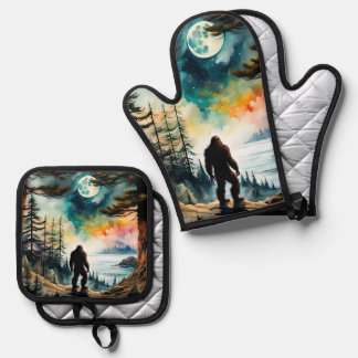 Sasquatch Bay  Oven Mitt & Pot Holder Set