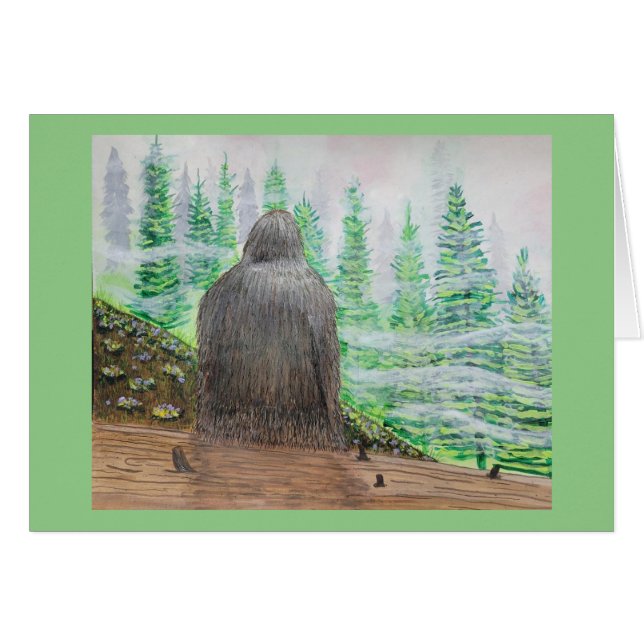 Sasquatch Bigfoot art - "Master of His Domain"  (Front Horizontal)