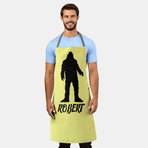 SASQUATCH BIGFOOT CUSTOM DAD KITCHEN APRON