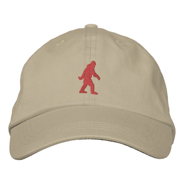Sasquatch Bigfoot Embroidery Embroidered Baseball Cap (Front)