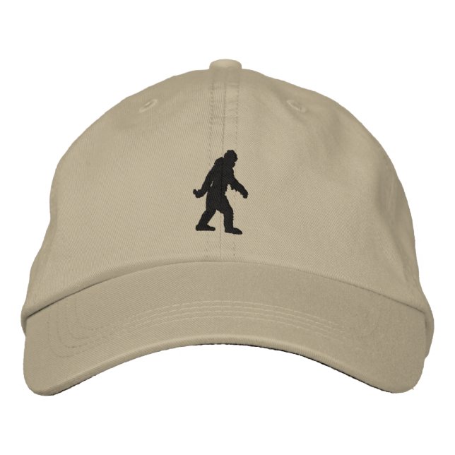 Sasquatch Bigfoot Embroidery Embroidered Baseball Cap (Front)