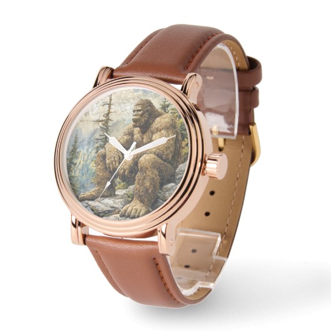 Sasquatch Bigfoot Men's  Watch (Angle)