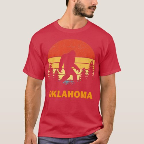 Sasquatch Bigfoot Oklahoma T_Shirt