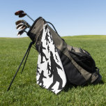 Sasquatch Bigfoot Silhouette Squatchin Golf Towel