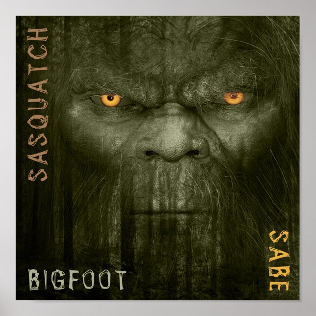 SASQUATCH,BIGFOOTPrint, Value Poster Paper (Matte) (Front)