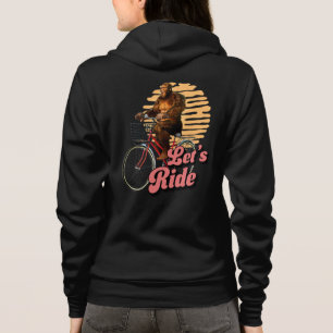 Sasquatch Bike Ride Forest Adventure Hoodie