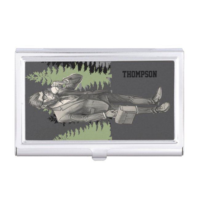 Sasquatch business card holder case accessory  (Front)