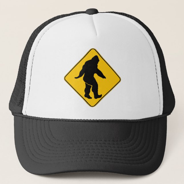 Sasquatch crossing trucker hat (Front)