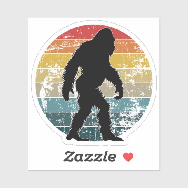 Sasquatch Custom-Cut Vinyl Stickers (Sheet)