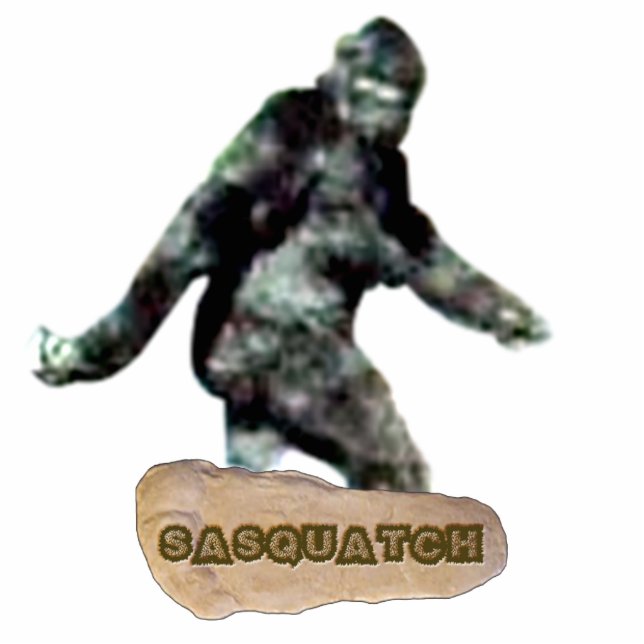 Sasquatch Cutout Magnet/Sculpture (Front)