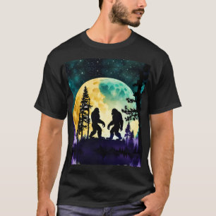 Sasquatch Dance Full moon on the Mountain T-Shirt