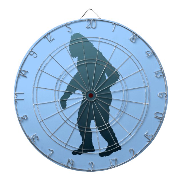 Sasquatch Dartboard With Darts (Front)