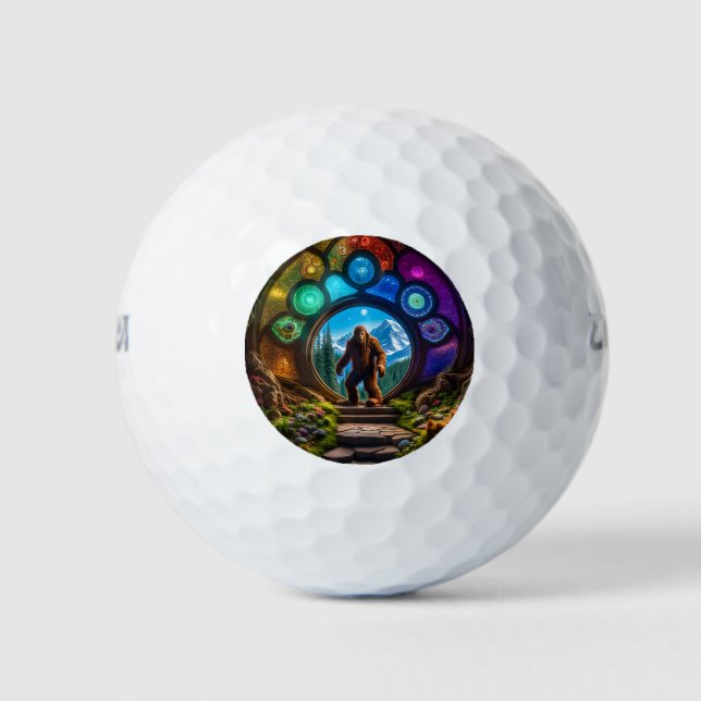 Sasquatch Dimensional Portal Golf Balls (Front)
