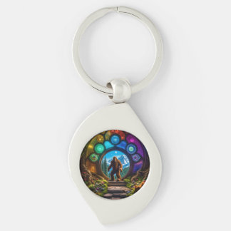 Sasquatch Dimensional Portal Keychain
