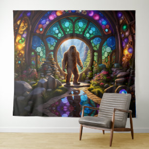 Sasquatch Dimensional Portal Tapestry