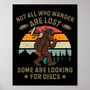 Sasquatch Disc Golfer Funny Disc Golf _2 Poster