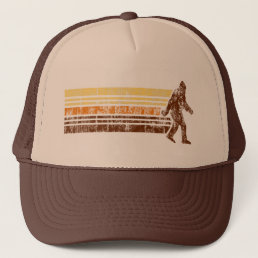 Sasquatch Distressed Vintage Retro Trucker Hat