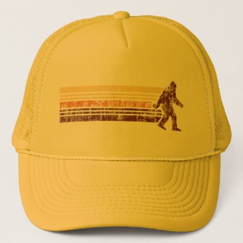 Sasquatch Distressed Vintage Retro Trucker Hat by zarenmusic at Zazzle