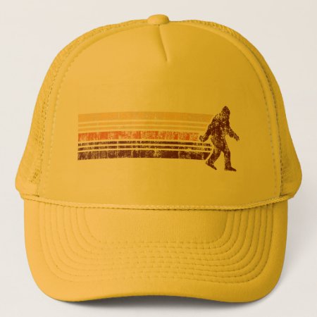 Sasquatch Distressed Vintage Retro Trucker Hat