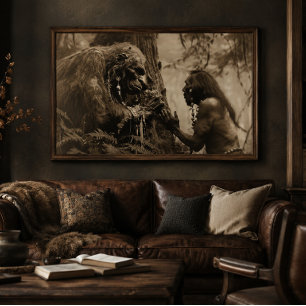 Sasquatch Elder 36x24 Acrylic Wall Art