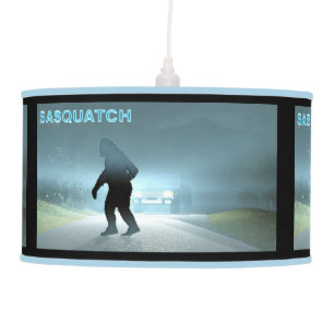 Sasquatch Encounter Ceiling Lamp