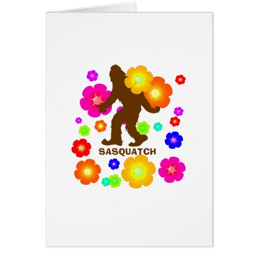 Sasquatch Flowers Cards (Front)