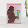 Sasquatch flowers love holiday card