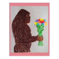 Sasquatch flowers love postcard Sasquatch flowers love postcard