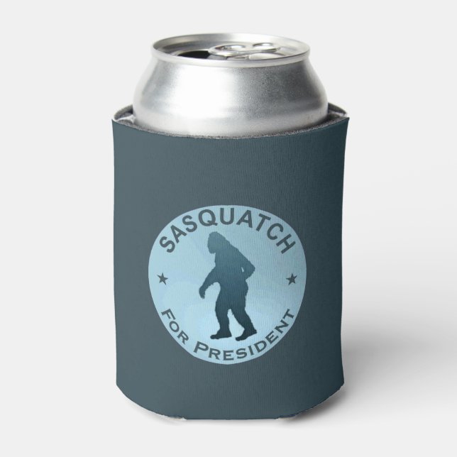 Sasquatch For President Can Cooler (Can Front)