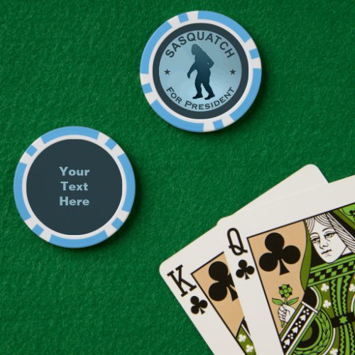 Sasquatch For President Can Cooler Poker Chips