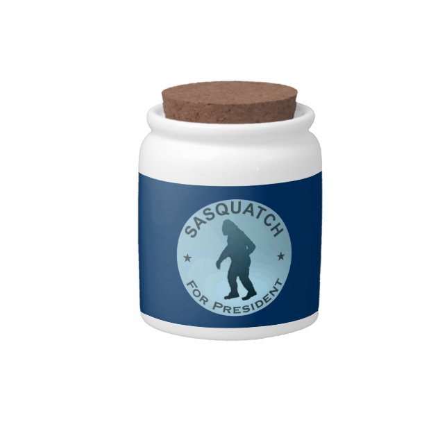 Sasquatch For President Candy Jar (Front)