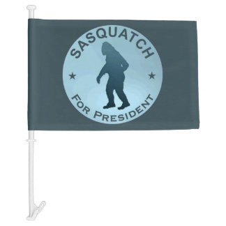 Sasquatch For President Car Flag