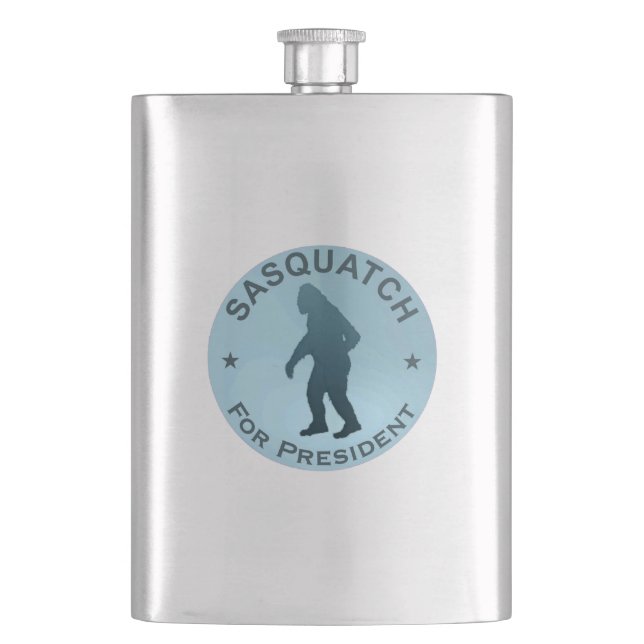 Sasquatch For President Flask (Front)