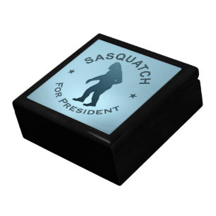 Sasquatch For President Keepsake Box