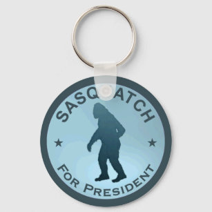 Sasquatch For President Keychain