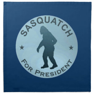 Sasquatch For President Napkin