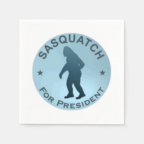 Sasquatch For President Napkins