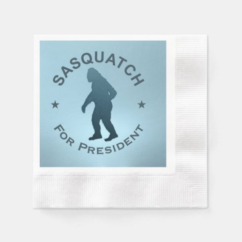 Sasquatch For President Paper Napkins