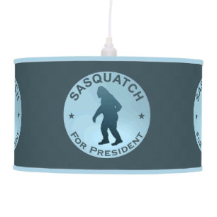 Sasquatch For President Pendant Lamp