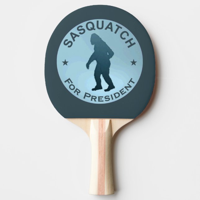 Sasquatch For President Ping-Pong Paddle (Front)