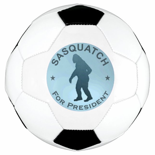 Sasquatch For President Soccer Ball (Front)