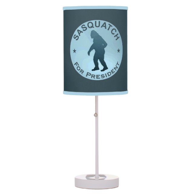 Sasquatch For President Table Lamp (Front)