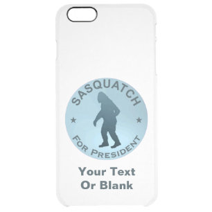Sasquatch For President Clear iPhone 6 Plus Case