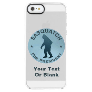 Sasquatch For President Clear iPhone SE/5/5s Case