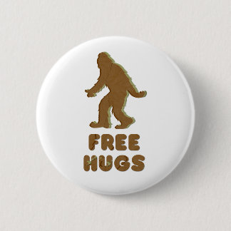 SASQUATCH - FREE HUGS BUTTON