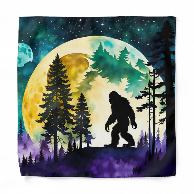 Sasquatch Full moon Bandana (Front)