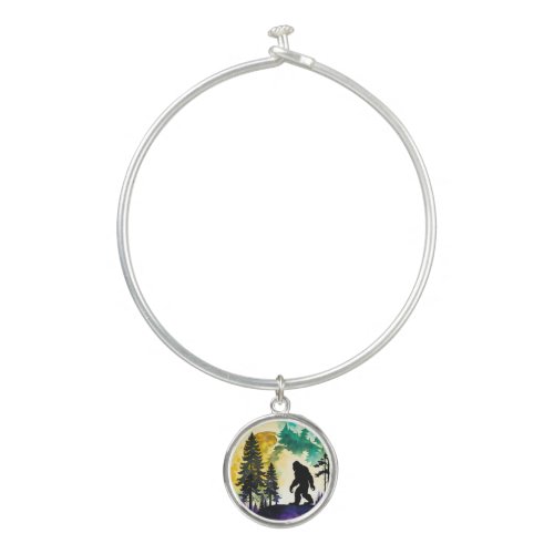 Sasquatch Full moon Bangle Bracelet