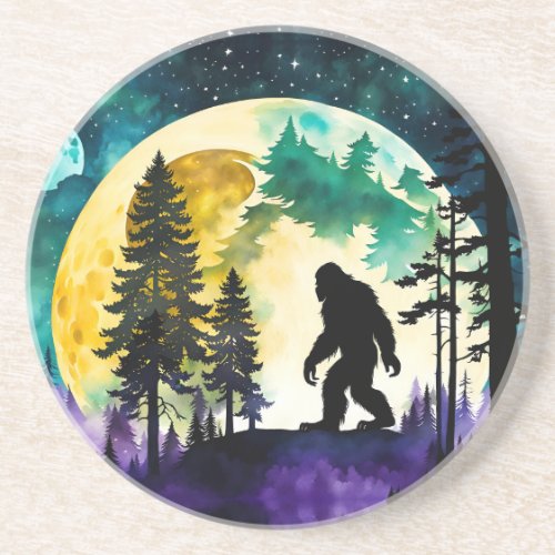 Sasquatch Full moon Coaster