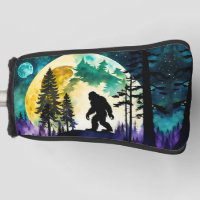 Sasquatch Full moon Golf Head Cover