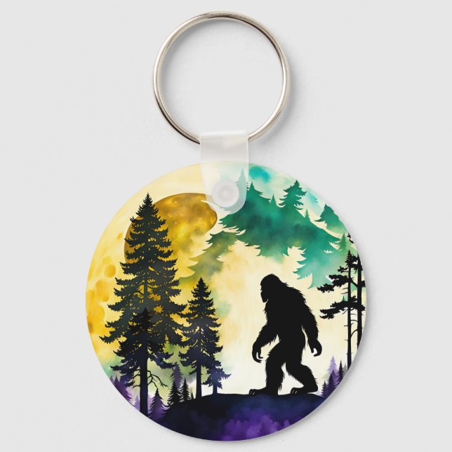 Sasquatch Full moon Keychain (Front)